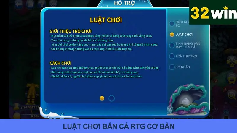 Quy tắc bắn cá RTG