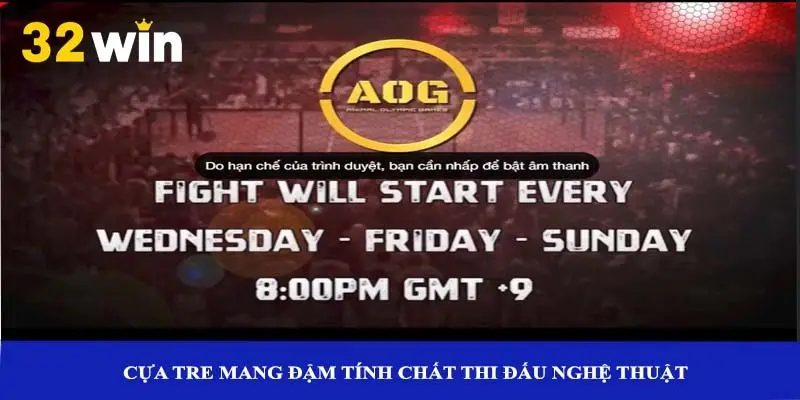 Cựa tre mang đậm tính chất thi đấu nghệ thuật