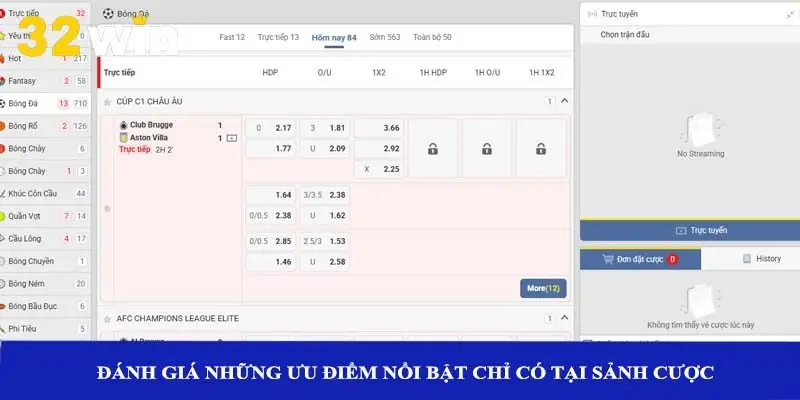 Đánh giá những ưu điểm nổi bật chỉ có tại sảnh cược