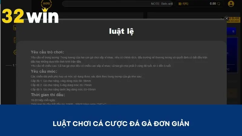 Dễ dàng tham gia cá cược đá gà tại sảnh AOG