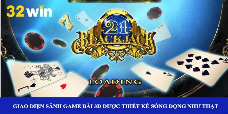 Giao diện sảnh game bài 3D được thiết kế sống động như thật