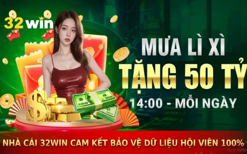 Nhà cái 32win cam kết bảo vệ dữ liệu hội viên 100%