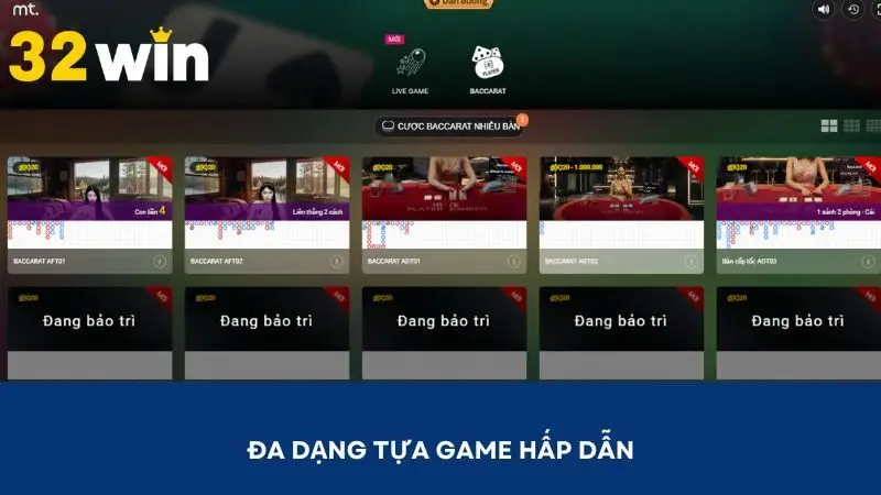 Sòng bài triển khai đa dạng tựa game hấp dẫn