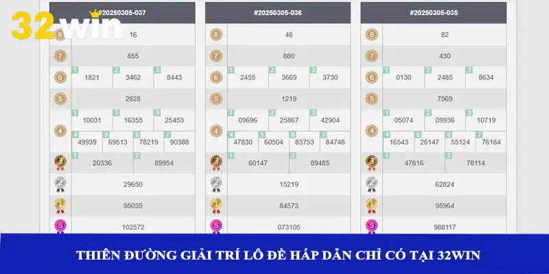 Thiên đường giải trí lô đề hấp dẫn chỉ có tại 32win