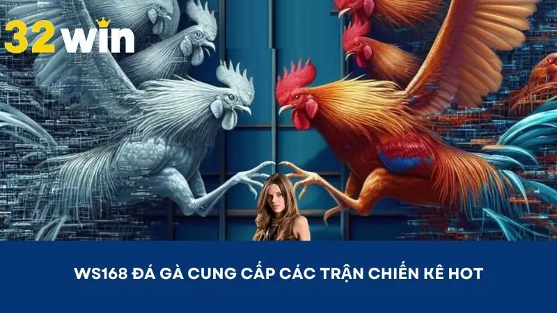 Ws168 đá gà là nhà cung cấp môn chiến kê cho 32WIN