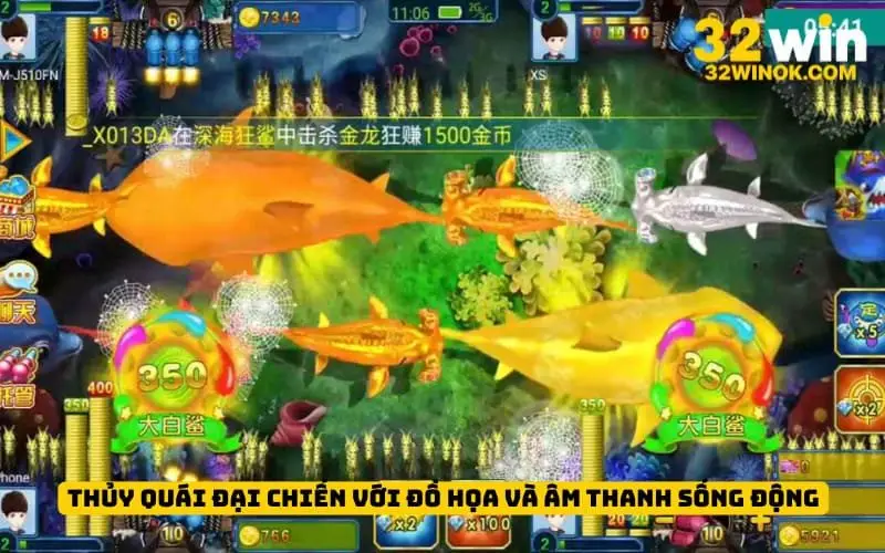 Thủy Quái Đại Chiến với đồ họa và âm thanh sống động